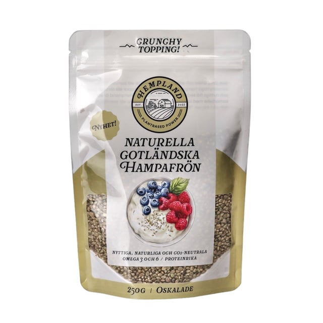 Hempland Naturella Oskalade Hampafrön 250 g