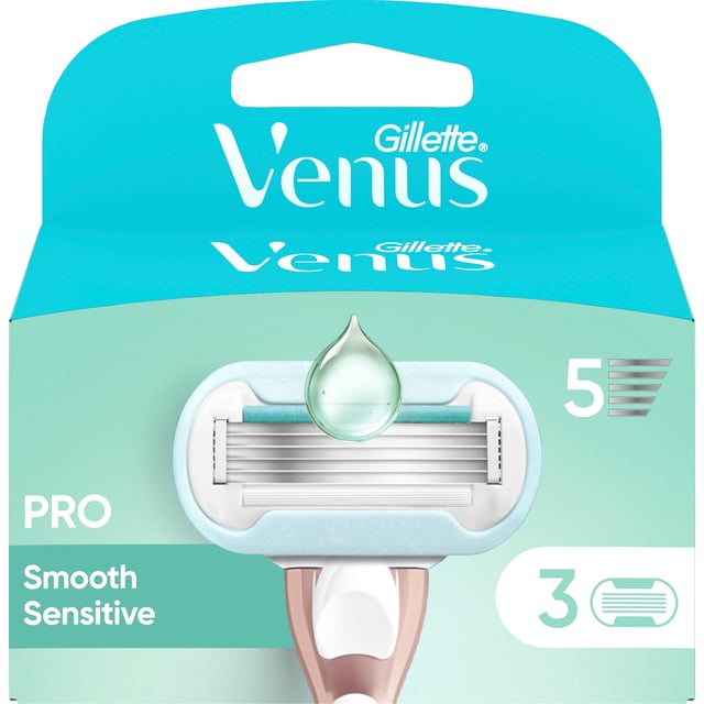 Gillette Venus Pro Smooth Sensitive Rakblad 3 st