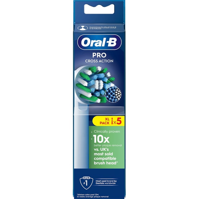 Oral-B Pro Cross Action borsthuvuden 5 st