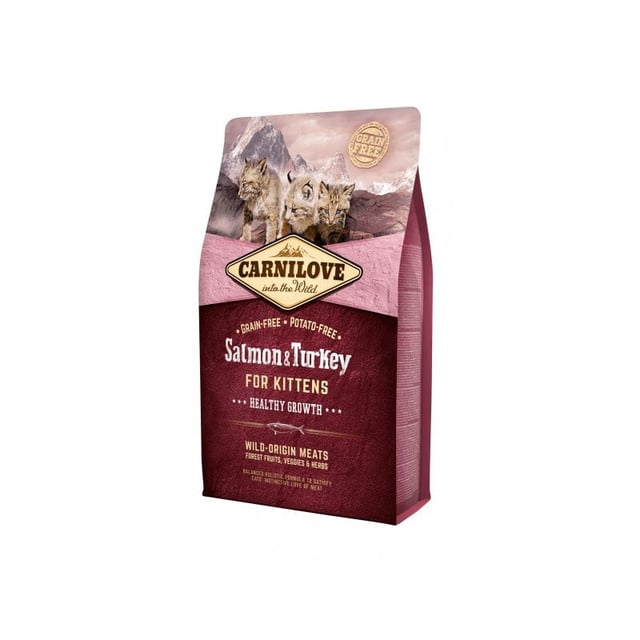 Produktfoto för Carnilove Cat Kitten Lax & Kalkon (2 kg)