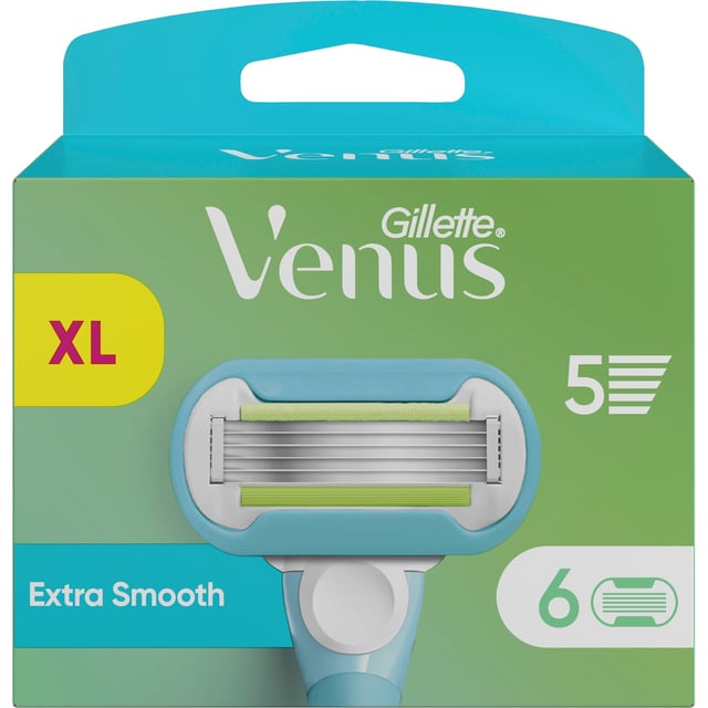 Gillette Venus Extra Smooth Rakblad för kvinnor 6 st
