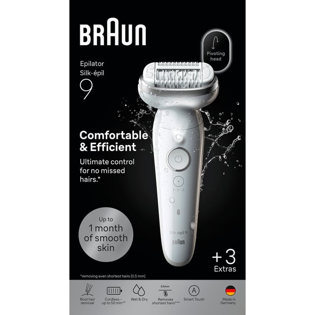 Braun Silk épil 9 Wet & Dry Epilator 9 030 Silver