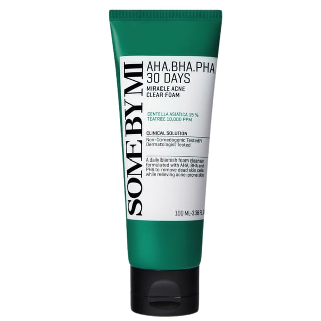 Some By Mi AHA.BHA.PHA 30 Days Miracle Acne Clear Foam 100 ml | Hudvård - Hudbesvär - Akne - Rengöring för akne,Hudvård - Ansiktsvård - Ansiktsrengöring - Rengöringsmousse | Apoteka
