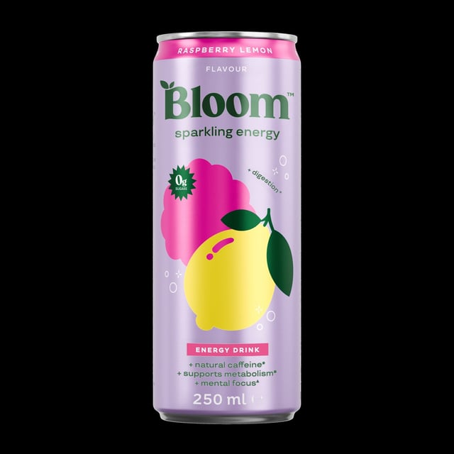 Bloom Sparkling Energy Raspberry Lemon 250 ml