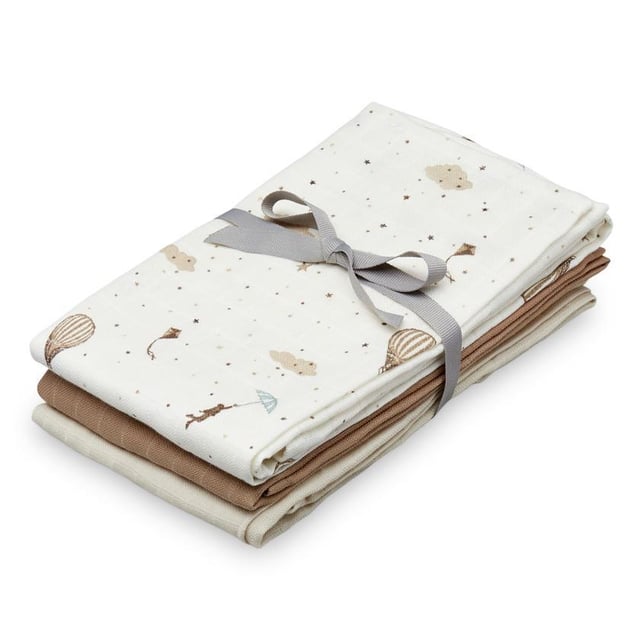 Cam Cam Copenhagen Muslinfilt Dreamland Camel Light Sand 3-pack