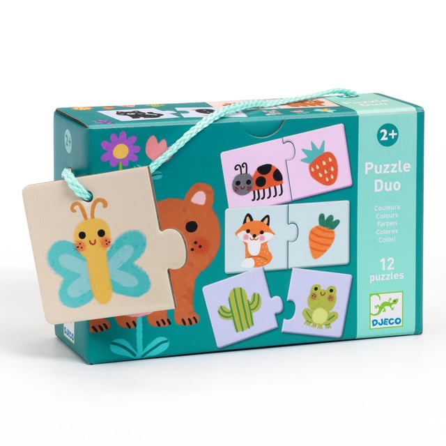 Djeco Duo Puzzle Colours Tvåbitarspussel