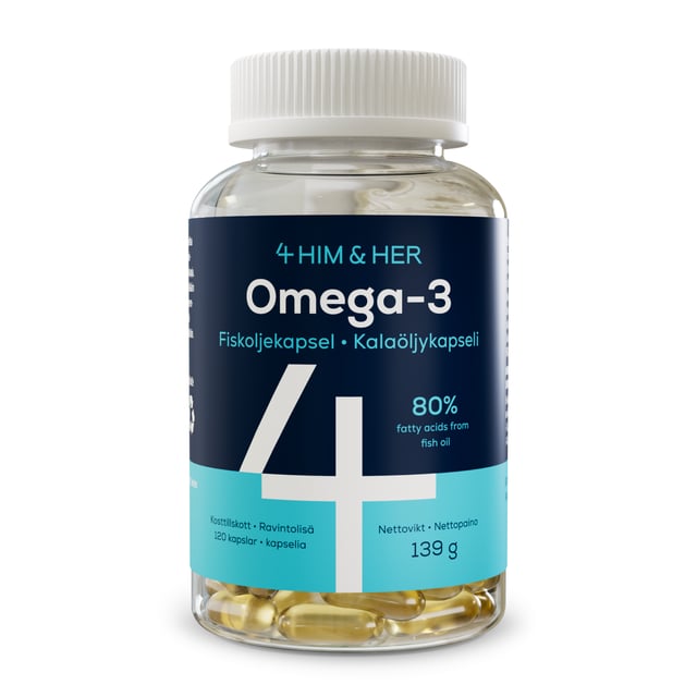 4Him & Her Omega-3 80% 120 st