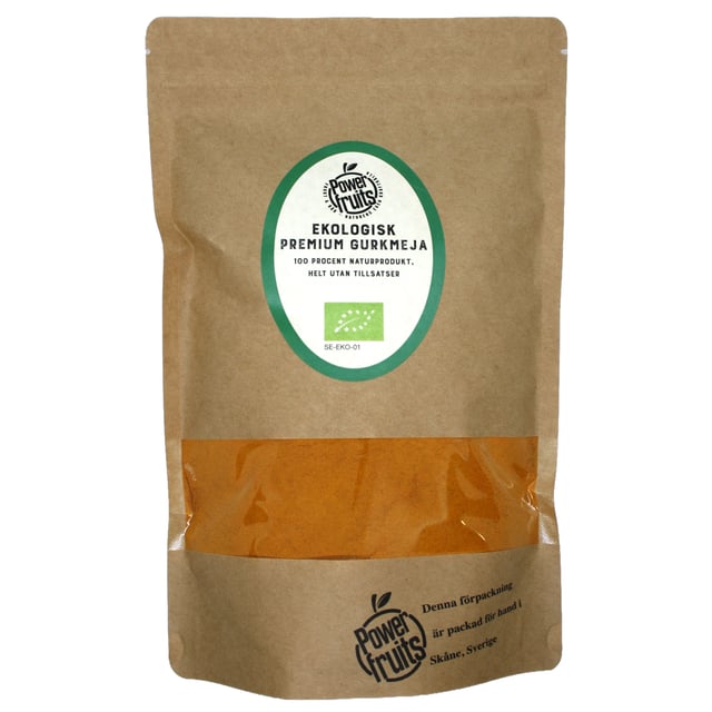 Powerfruits Ekologisk Gurkmeja Premium RAW 500 g