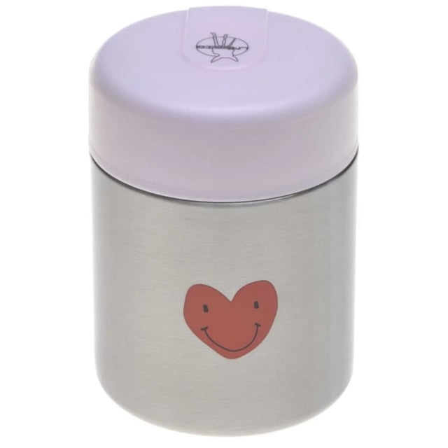 LÄSSIG Food Jar Happy Fruits Heart Lavender