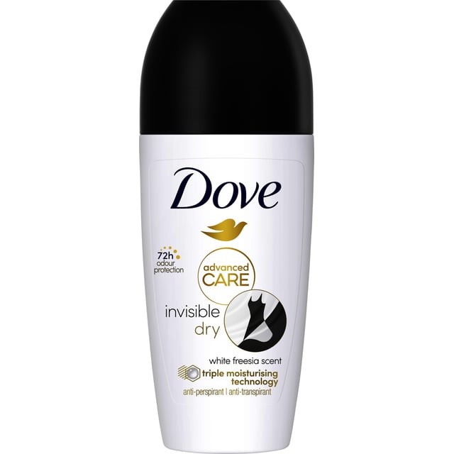 Dove 72h Advanced Care Invisible Dry Antiperspirant Deo Roll-on 50 ml