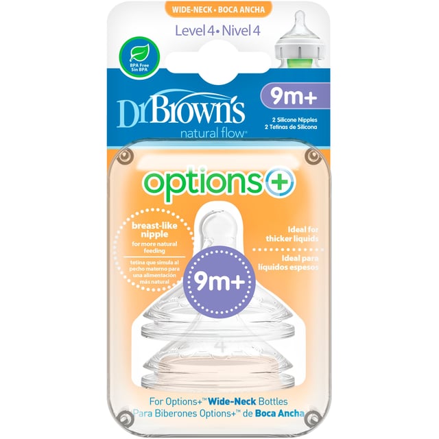 Dr.brown´s Option+ Wide-Neck Stl 4 Dinapp 2 st