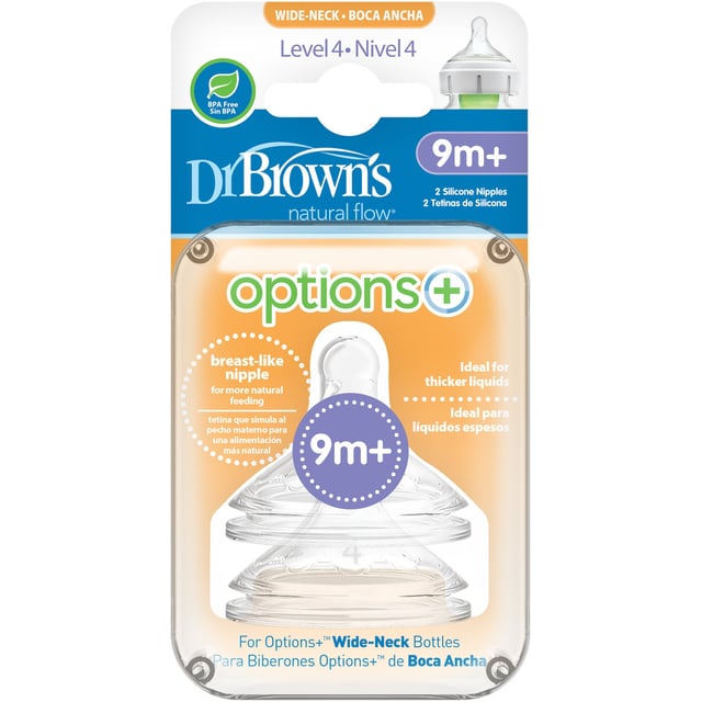 Dr.brown´s Option+ Wide-Neck Stl 4 Dinapp 2 st