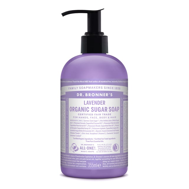 Dr Bronner Lavender Organic Sugar Soap 355 ml