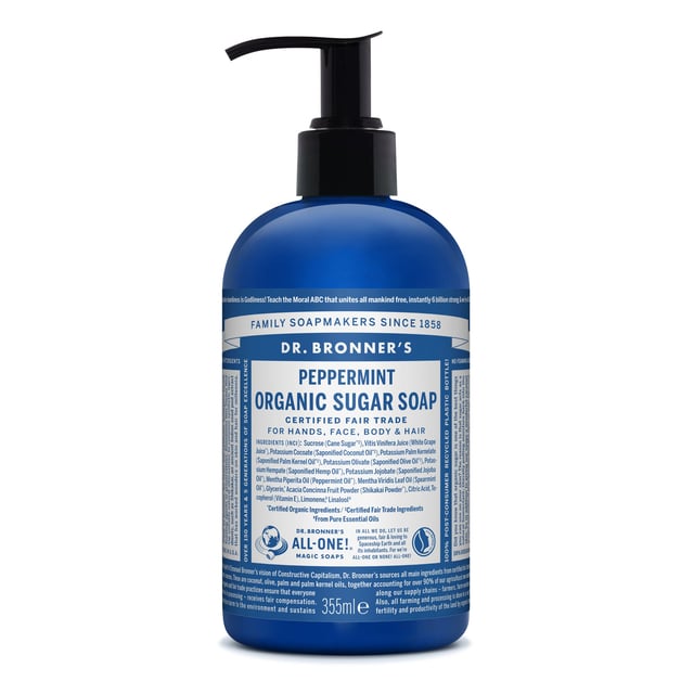 Dr. Bronner's Peppermint Liquid Soap 355 ml
