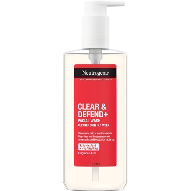 Neutrogena Clear & Defend+ Face Wash 200 ml