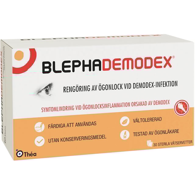 BLEPHA BlephaDemodex 30 våtservetter