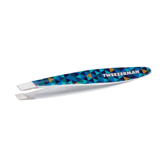 TWEEZERMAN Mini Slant Tweezer Blue Mosaic 1st