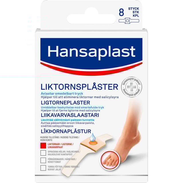 Hansaplast Liktornsplåster strips 8 st