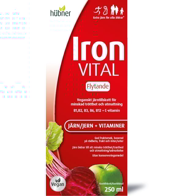 Iron Vital Flytande Järntillskott 250 ml