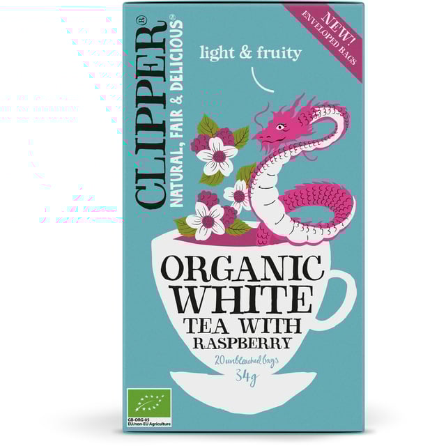 Clipper Organic White Tea Raspberry 20 st