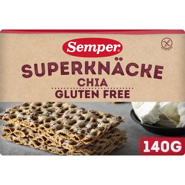Semper Superknäcke Chia Glutenfri 140 g