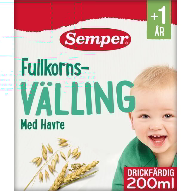 Semper Fullkornsvälling 1 år drickfärdig 200 ml