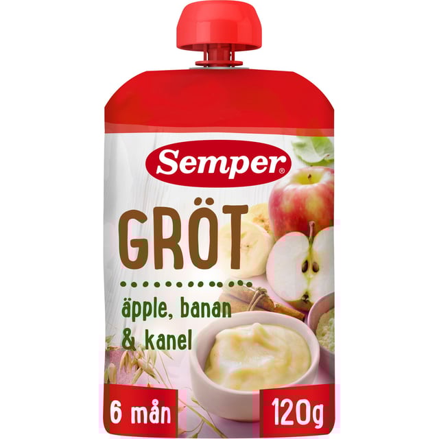 Semper Grötklämmis Äpple & Kanel 120g