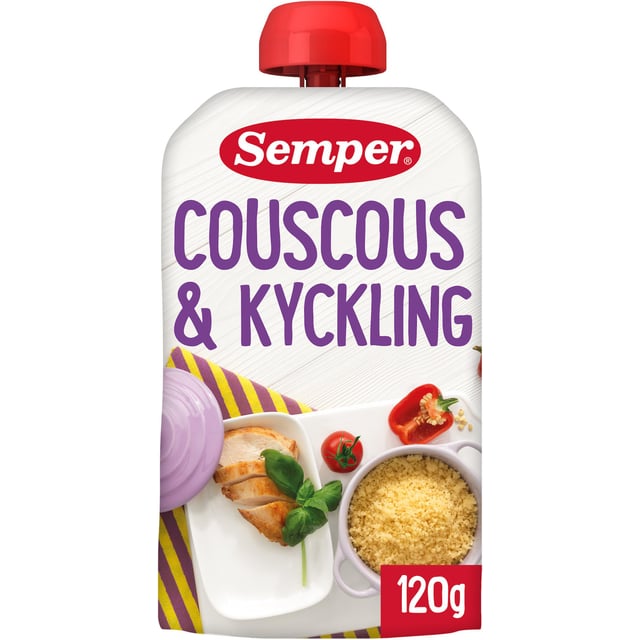 Semper Couscous & kyckling 6 mån 120 g