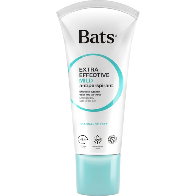 Bats Extra Effective Antiperspirant Mild Oparfymerad Roll-on 60 ml