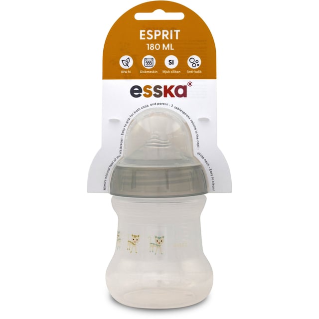esska Esprit Anti-Kolik Nappflaska 180 ml - Olika färger