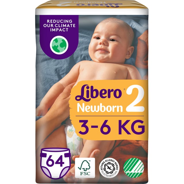 Libero Newborn 2 (3-6 kg) 64 st