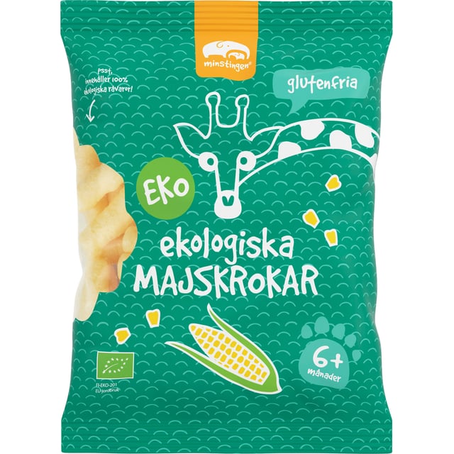 Minstingen Ekologiska Majskrokar 35 g