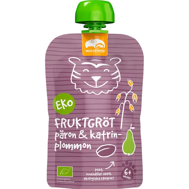 Minstingen Fruktgröt Päron & Katrinplommon 120 g