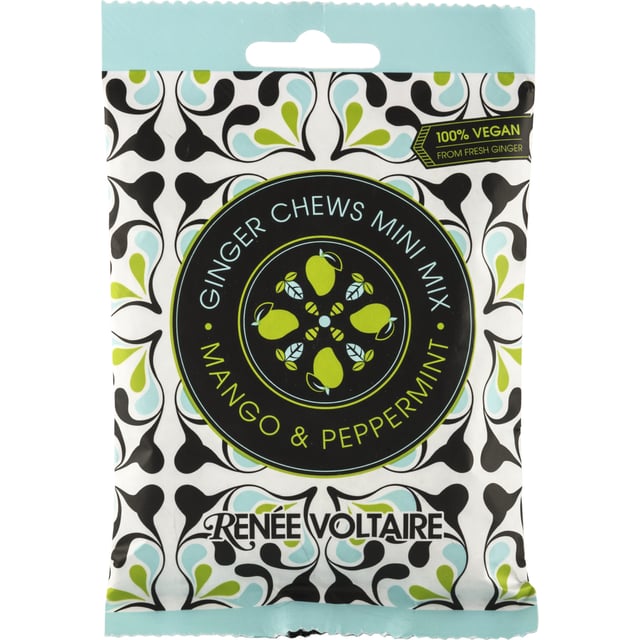 Renée Voltaire Ginger Chews Mini Mix Mango Peppermint 48 g