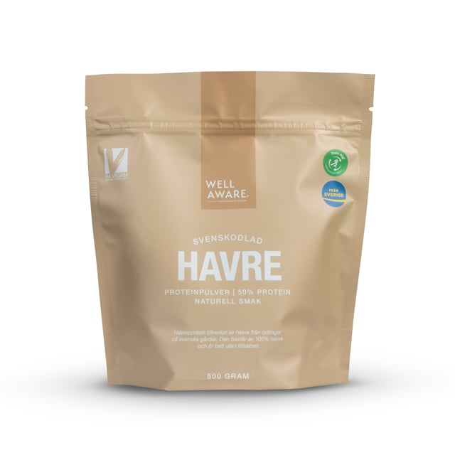 WellAware Havre Naturell Proteinpulver 500g