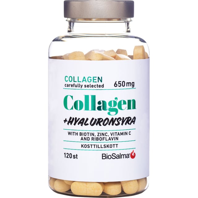 BioSalma Collagen + Hyaluronsyra 120 tabletter