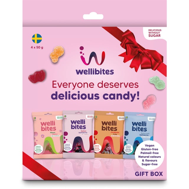 Wellibites Gift Box 4 x 50g