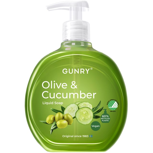 Gunry Green Originals Olive  & Cucumber Liquid Hand Soap 400 ml