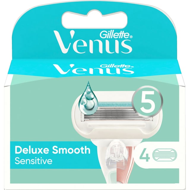 Gillette Venus Deluxe Smooth Sensitive Rakblad 4 st