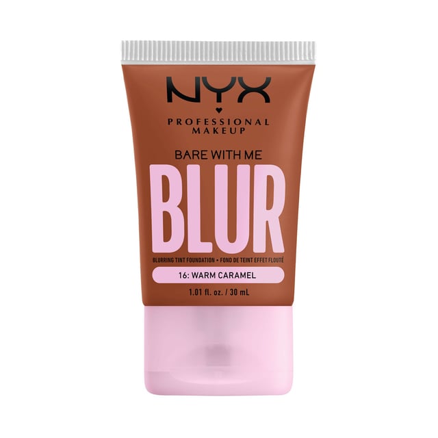 NYX Professional Makeup Bare With Me Blur Tint Foundation 16 Warm Caramel 30 ml