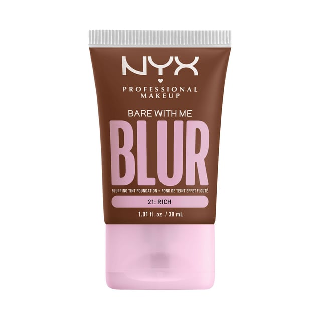 NYX Professional Makeup Bare With Me Blur Tint Foundation 21 Rich 30 ml