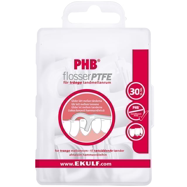 Ekulf PHB Flosser Tandtrådsbygel 30 st