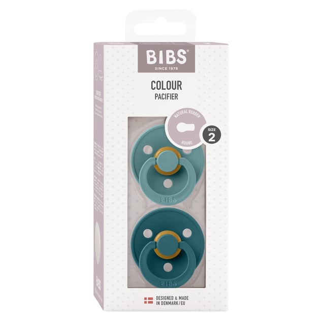 BIBS Colour Latex Size 2 Round Island Sea/Forest Lake 2 st