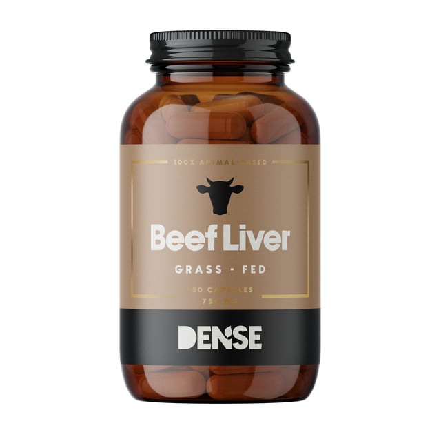 DENSE Beef Liver 750 mg 180 kapslar