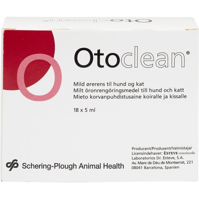 Otoclean Öronrengöringsmedel Hund & Katt 18 x 5 ml