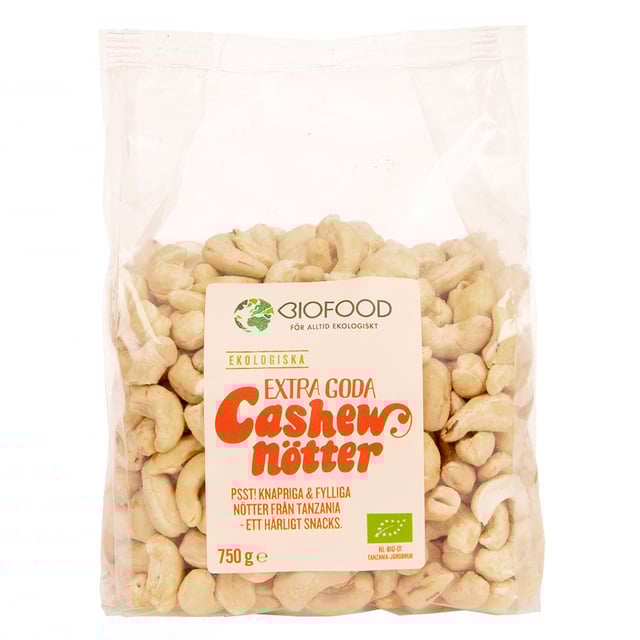 Biofood Cashewnötter Extra Goda 750 g