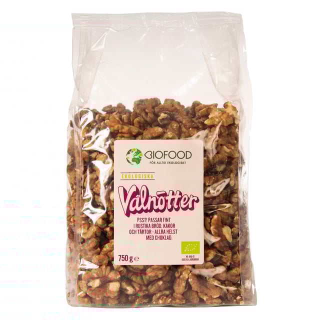 Biofood Valnötter Halvor 750 g