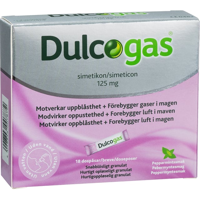 Dulcogas Mot gas i magen 18 st