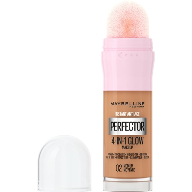 Maybelline New York Instant Perfector 4-in-1 Glow Makeup Foundation 02 Medium