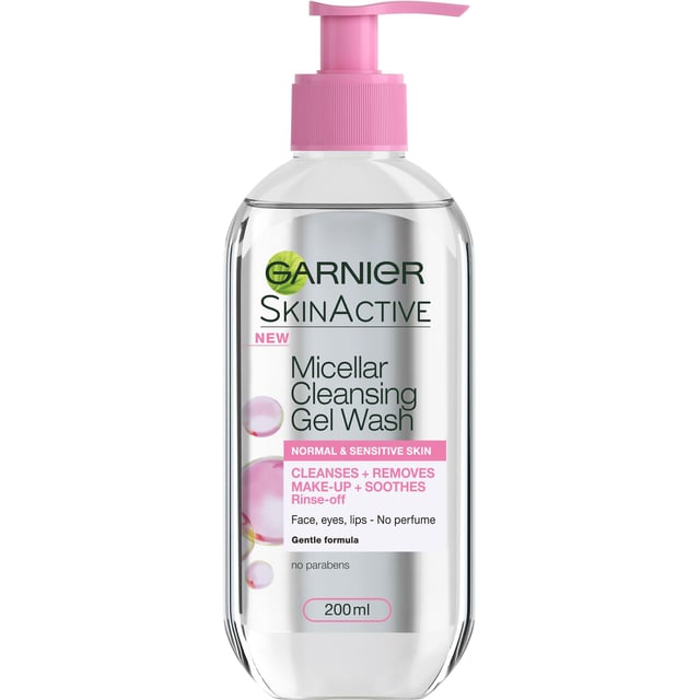 Garnier SkinActive Micellar Cleansing Gel Wash Normal & Sensitive skin 200 ml